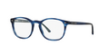 Giorgio Armani AR 7074F Eyeglasses 5402 Striped Matte Blue 50-19-145