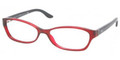 RALPH LAUREN RL 6068 Eyeglasses 5008 Transp Red 55-15-130