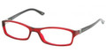 RALPH LAUREN RL 6071B Eyeglasses 5008 Transp Red 53-16-135