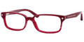 MARC BY MARC JACOBS MMJ 489 Eyeglasses 0QIP Burg Red Striated 52-16-140