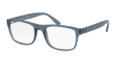 Polo PH2161 Eyeglasses 5612 Matte Transparent Navy Blue 53-19-145