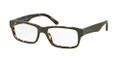 Prada PR 16MV Eyeglasses UBF1O1 Top Green/Matte Tortoise 53-16-140