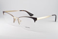 Prada PR 65QV Eyeglasses DHO1O1 Brown Pale Gold 51-17-140