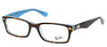 Ray Ban RX5206F Eyeglasses 5023 Top Havana On Transparent Azure 54-18-145