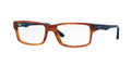 Ray Ban RX 5245 Eyeglasses 5609 Yellow Tortoise 52-17-140