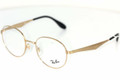 Ray Ban RX 6343 Eyeglasses 2860 Gold 47-19-140