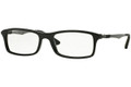 Ray Ban RX7017F Eyeglasses 2000 Shiny Black 56-17-145