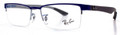 Ray Ban RX8412 Eyeglasses 2891 Grey Top On Blue 52-17-145