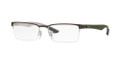 Ray Ban RX8412 Eyeglasses 2892 Silver Top On Brown 52-17-145