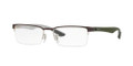 Ray Ban RX8412 Eyeglasses 2892 Silver Top On Brown 54-17-145