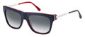 MARC BY MARC JACOBS MMJ 293/S Sunglasses 07V5 Blue Red Wht Red 53-17-135