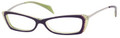 Alexander McQueen 4163 Eyeglasses 0R2I Violet Grn Gold