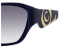 Alexander McQueen 4124 Sunglasses 045T7V Blue Horn