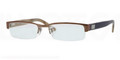 RAY BAN Eyeglasses RX6182 2752 Brown 55MM