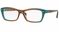 RAY BAN RX5255 Eyeglasses 5490 Gradient Brown On Azure 53MM