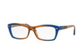RAY BAN RX5255 Eyeglasses 5488 Gradient Brown On Blue 53MM