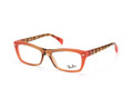 RAY BAN RX5255 Eyeglasses 5487 Gradient Brown On Orange 53MM