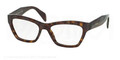 PRADA Eyeglasses PR14QV  2AU1O1 Havana 53mm