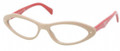 Prada PR08OV Eyeglasses DAG1O1 Camel/Red 55mm
