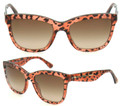 Dolce & Gabbana DG4140 Sunglasses 2548/13 Brown Animal Print 54mm