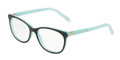Tiffany TF2135 Eyeglasses 8163 Black/Shot/Blue Demo Lens 52-16-140