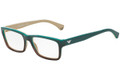EMPORIO ARMANI Eyeglasses EA3050 5345 Green Grad Br Beige 55MM	