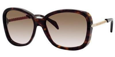 Alexander McQueen 4122 Sunglasses ANT02 HAVANA GOLD - Elite Eyewear Studio