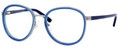 Balenciaga 0109 Eyeglasses 08O4 Blue Ruthenium