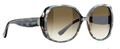 Balenciaga 0095 Sunglasses 0SSJIF Blue Horn