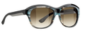 Balenciaga 0098 Sunglasses 0UZUIF Blue Horn-Blk Rubber