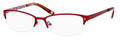 LIZ CLAIBORNE 377 Eyeglasses 0Y33 Red Rose Floral 53-16-135