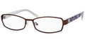 LIZ CLAIBORNE 378 Eyeglasses 0DE2 Choco Floral 52-17-135