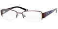 LIZ CLAIBORNE 387 Eyeglasses 0DE2 Choco Floral 53-17-135