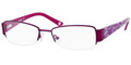 LIZ CLAIBORNE 387 Eyeglasses 0Y76 Purple Floral 53-17-135