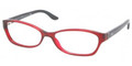 RALPH LAUREN RL 6068 Eyeglasses 5008 Transp Red 53-15-130