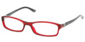 RALPH LAUREN RL 6071B Eyeglasses 5008 Transp Red 51-16-135