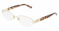 Dolce Gabbana DG1207 Eyeglasses 1025 PALE GOLD (5117)