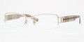BURBERRY BE 1186 Eyeglasses 1002 Pale Gold 51-17-135