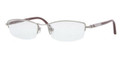 Burberry BE1197 Eyeglasses 1006 Silver/Burgundy 52-17-135