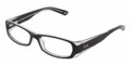 D&G DD1172 Eyeglasses 675 Blk TOP ON CLEAR (5316)