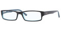 Ray Ban RB 5246 Eyeglasses 5092 Blk Grey Turq 52mm