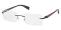 Prada PS52CV Eyeglasses 1BO1O1 Blk DEMI SHINY (5418)