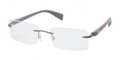 PRADA SPORT PS 52CV Eyeglasses AAG1O1 Asphalt 54-18-140
