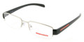 Prada PS55AV Eyeglasses 1AP1O1 Slv DEMI SHINY (5317)