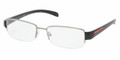 PRADA SPORT PS 55AV Eyeglasses 5AV1O1 Gunmtl 51-17-140