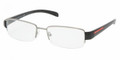 Prada PS55AV Eyeglasses 5AV1O1 Gunmtl (5317)