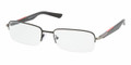 Prada PS55BV Eyeglasses 1BO1O1 Blk DEMI MATTE (5218)