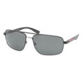 Prada Sport PS55NS Sunglasses 1BO5Z1 DEMI-SHINY Blk
