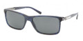 BVLGARI BV 7012 Sunglasses 522487 Ruled Blue 58-17-140