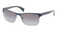Prada PR51OS Sunglasses GAR3M1 BLUE DEMI SHINY Slv